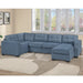 Reversible Chaise U - Sectional Couch, Living Room 3 Piece Set Home Essentials