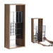12" Wall Mounted Mirror Cabinet With Storage - Imitative Oak Home Essentials