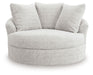 Cuddle Plush - 3 Pc. - 3-Piece Sectional, Chair And Ottoman - Arctic Signature Design by Ashley®