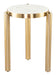 Noan - Side Table - White / Gold Zuo Modern