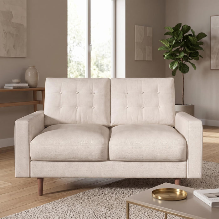 Loveseat Sofa, Tufted Back Upholstered 2 Seat Couch US Pride