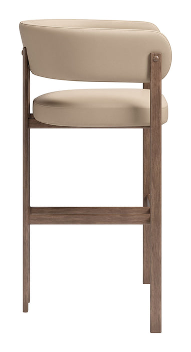 Ruge - Barstool (Set of 2) - Beige Zuo Modern