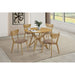 Barlow - 5 Piece Round Dining Set With Chairs - Walnut Furniture Max