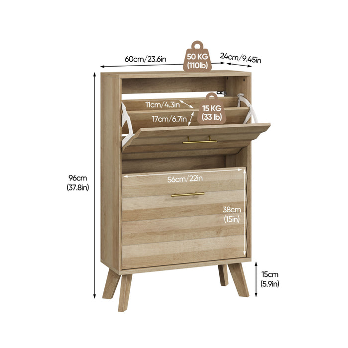 Flip Top Shoe Cabinet Home Essentials