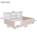 Platform Floor Bed With Guardrail Fence And Side Storage Shelves Home Essentials