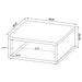 Hermosa - Table Set With Open Sides Furniture Max