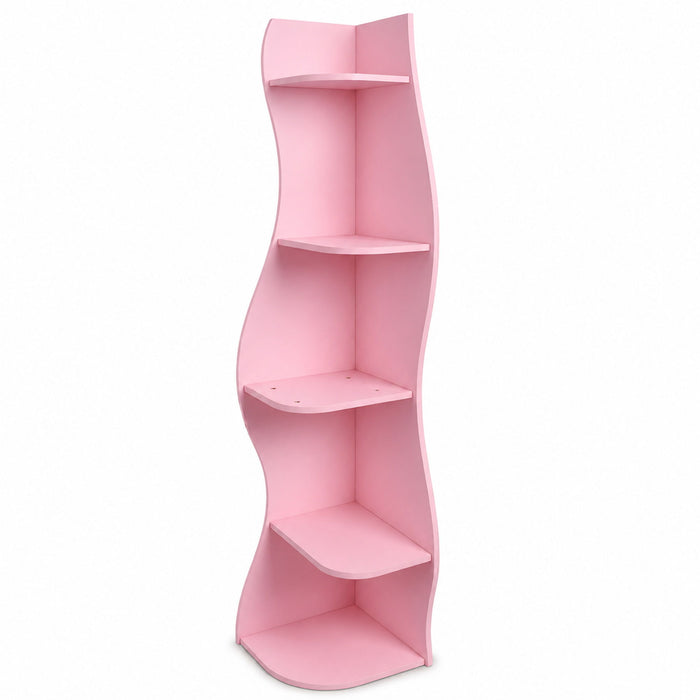 5 Tier S - Shaped Corner Shelf For Living Room Home Essentials