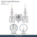 Michael Amini Lighting - Treviso 2-Light Traditional Crystal Wall Sconce - Clear Michael Amini