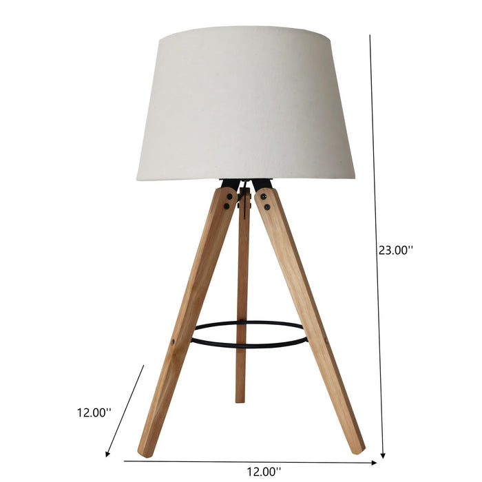 Decorative LED Desk Lamp, 3 Legged - Natural Ashcroft Furniture