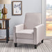 Upholstered Push Back Recliner Chair For Living Room Noble House