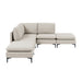 Upholstered Modular Sectional With Tall Legs, Medium Firm Seat Home Essentials
