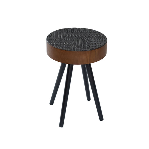 Round Coffee Table With Carved Top For Living Room Home Essentials