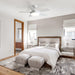 42" Ceiling Fan With 22W LED Light And Remote Control Blades Reversible DC Motor - White Daily Nest