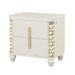 Cinderella - Nightstand With LED Accents And 2 Storage Drawers - Beige Matrix Furniture Group