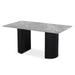 Leander - Dining Table With Ceramic Top - Gray & Black ACME