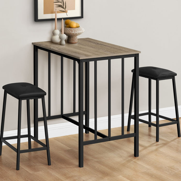 3 Pieces Dining Set, Counter Height, Rectangular, Small, Contemporary & Modern 8th Street