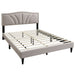 Bed With Nailhead Trim Accents, Upholstered Platform Frame Home Essentials