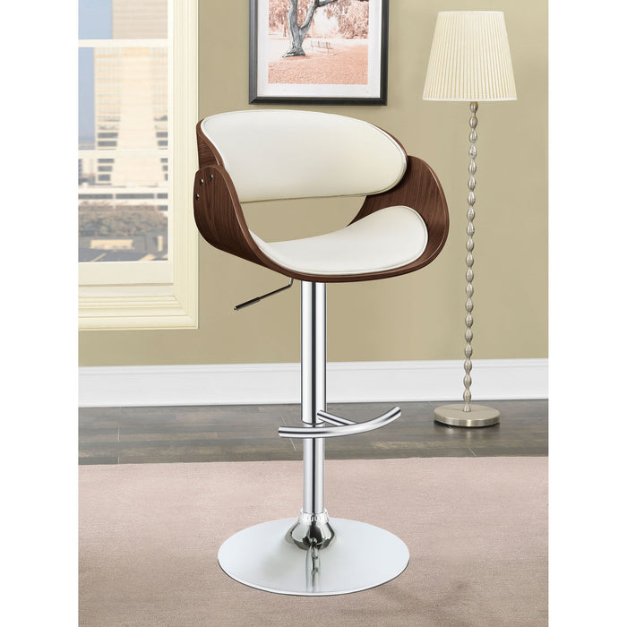 Ergonomic Adjustable Bar Stool - Ivory Furniture Max