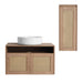 Bathroom Vanity With Art Sink And Side Cabinet, Float Mounting Design Home Essentials