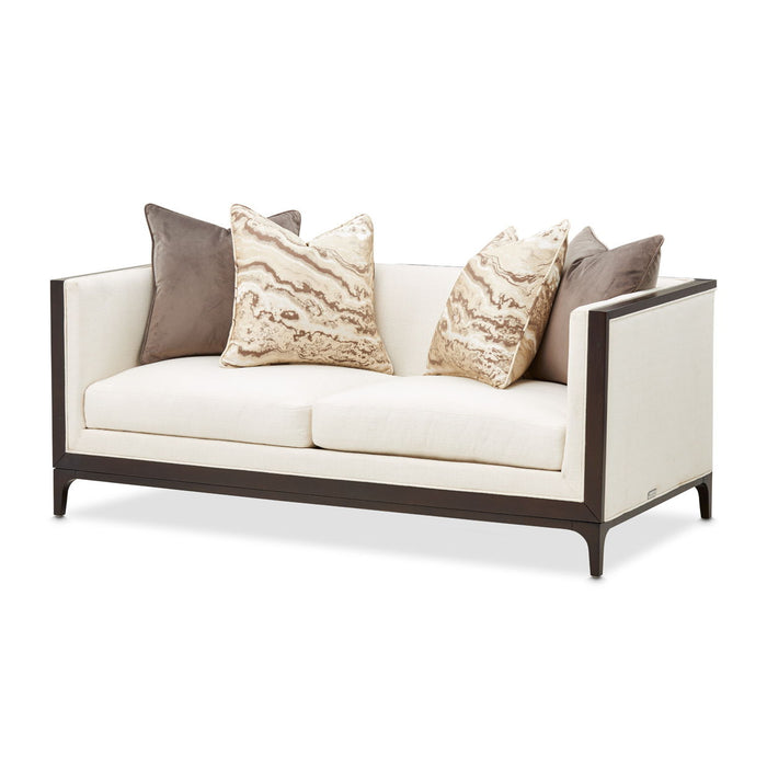 Belmont Place - Loveseat - Cream / Espresso