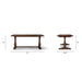 Whitmore - Trestle Dining Table - Dark Brown Jennifer Taylor Home