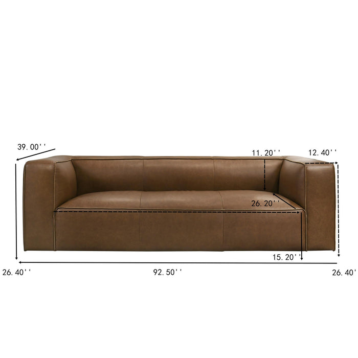 Colton - Sofa With Corner Blocked Frame - Tan Ashcroft Furniture