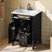 Bathroom Vanity With Sink, 3 Drawers & Cabinet With 2 Tier Door Storage Rack, Soft Close Doors & Drawers Hearth and Haven