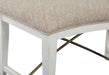 Heron Cove - Curved Bench With Upholstered Seat - Chalk White Magnussen Furniture