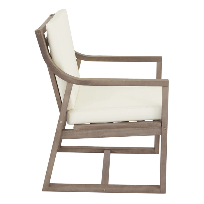 Outdoor Chair Set With Frame And Cushion For Patio - Brown Hearth and Haven