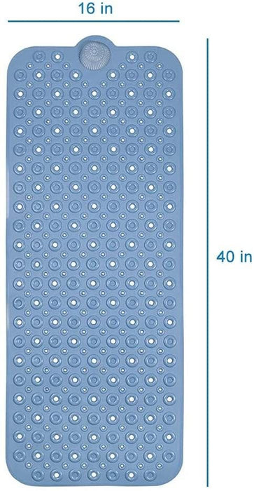 Bubbles Drain Hole Bathrub Mat - Blue