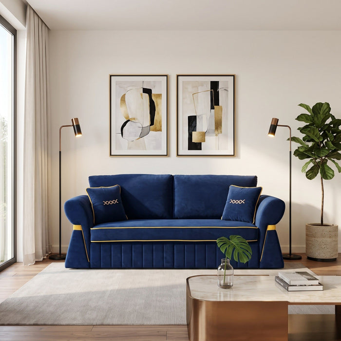 3 Seater Sofa & Pocket Coils And Foam Cushion Home Essentials