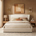 Upholstered Wingback Platform Bed Frame, No Box Spring Needed Noble House