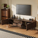 TV Stand For TVs Up To 80", Media Entertainment Center With Ample Storage - Dark Brown Hearth and Haven
