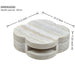 Clover Round Coffee Table With Open Storage - Marble Home Essentials