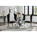 Noralie - 52" Round Dining Table - Mirrored & Faux Diamonds ACME