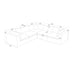 Coffee Bean Like Upholstery Full Compressed Modular Sectional With Toss Pillows - Light Gray Home Essentials