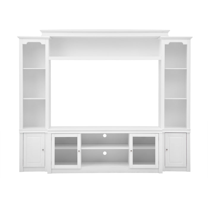 All-In-One TV Stand With Bookcase For TVs Up To 65" Hearth and Haven