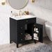 Modern Black Bathroom Vanity With Sink Hearth and Haven