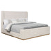 Kensington - Eastern King Sleigh Bed With Tall Wingback Headboard - Cream Furniture Max