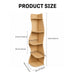 5 Tier S - Shaped Corner Shelf For Living Room Home Essentials