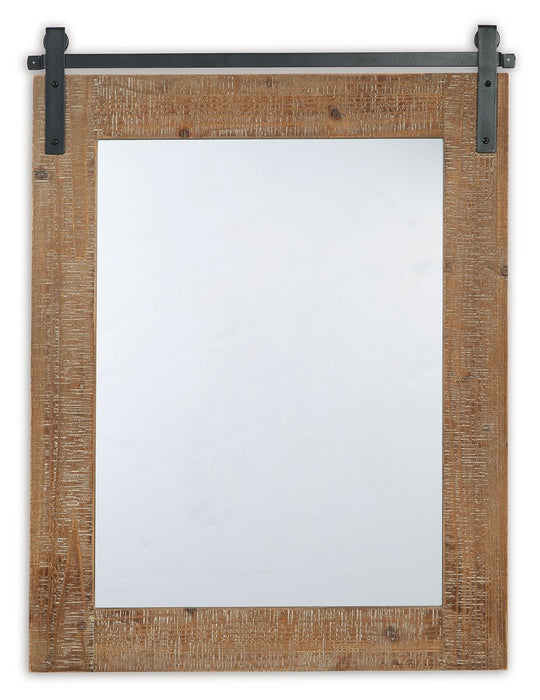 Lanie - Accent Mirror - Antique Brown Signature Design by Ashley®