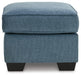 Cashton - Ottoman - Blue Signature Design by Ashley®