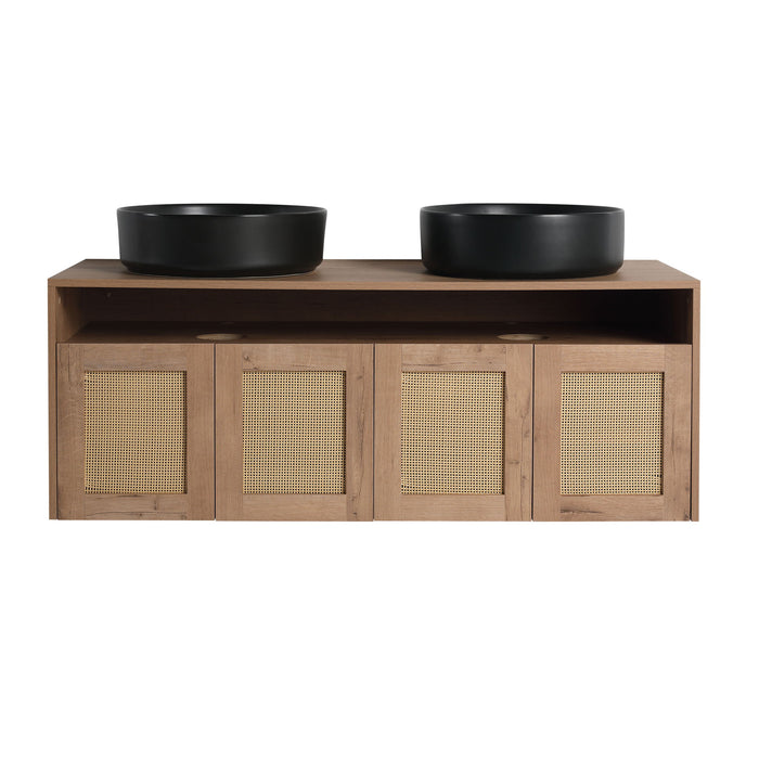 Bathroom Vanity & Art Sink, 2 Soft Close Doors, Float Mounting Design Home Essentials
