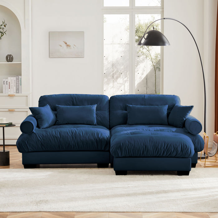 Super Comfort Oversized Modular Sectional Sofa With Movable Ottoman Home Essentials