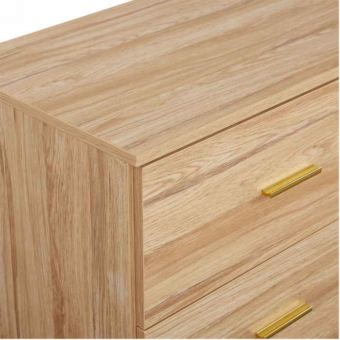 Modern Drawer Dresser For Bedroom, Ample Storage Wide Chest Of Drawers