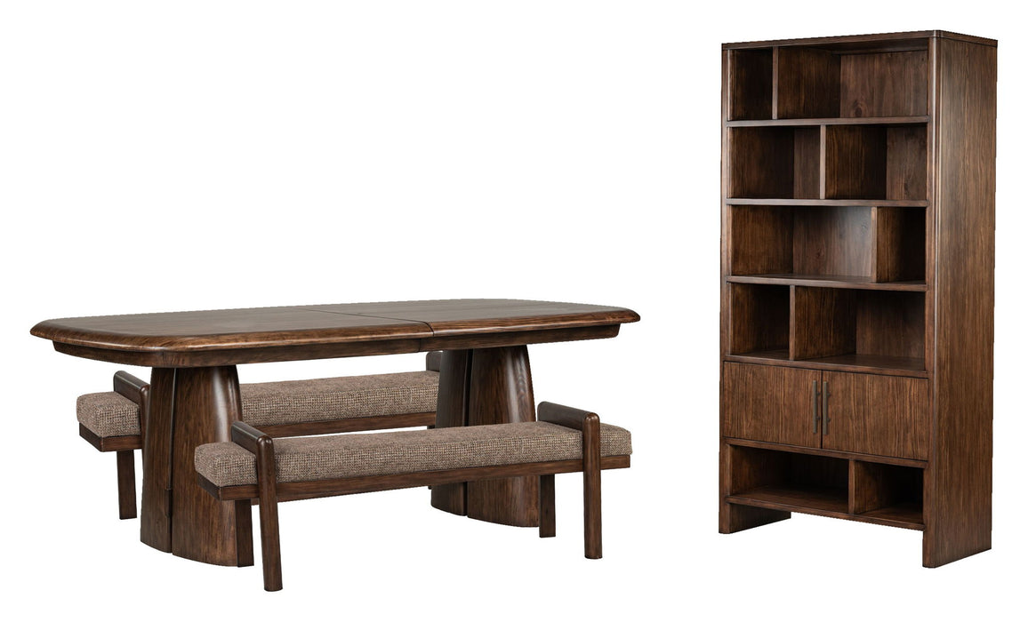 Belville - Extendable Trestle Dining Table Set Magnussen Furniture