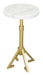 Maurice - Side Table - White / Gold Zuo Modern