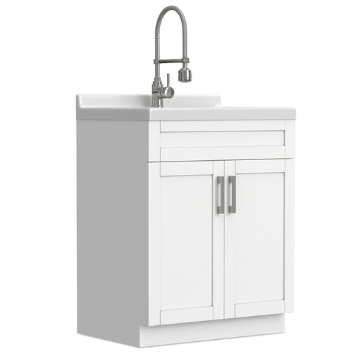 Hennessy - Deluxe Laundry Utility Sink And Cabinet Simpli-Home