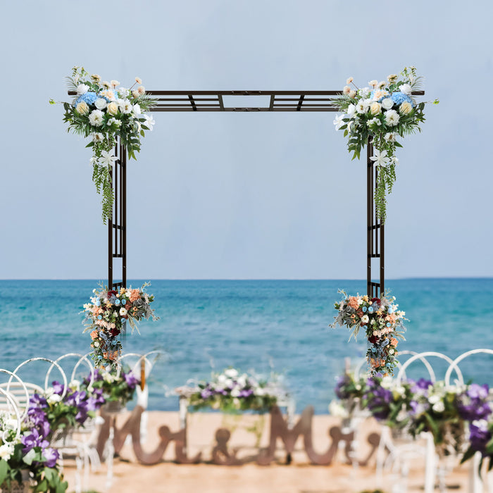 Garden Arch With Adjustable Width Climbing Plants Support - Black Daily Nest