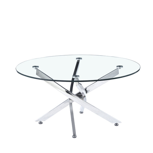 Round Table With Angular Slanted Legs Home Essentials